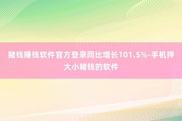 赌钱赚钱软件官方登录同比增长101.5%-手机押大小赌钱的软件