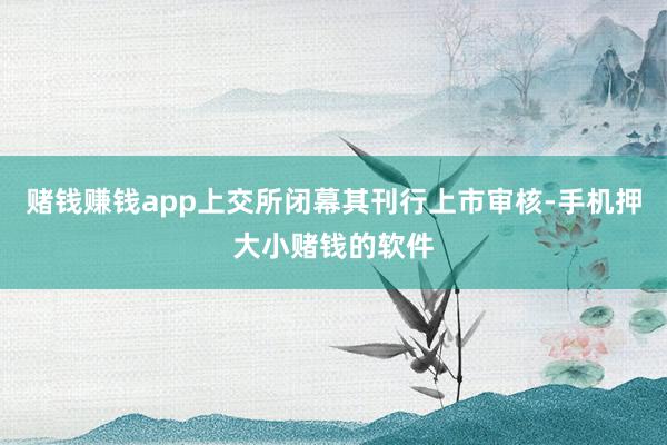 赌钱赚钱app上交所闭幕其刊行上市审核-手机押大小赌钱的软件