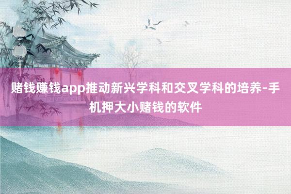 赌钱赚钱app推动新兴学科和交叉学科的培养-手机押大小赌钱的软件