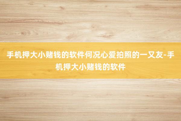 手机押大小赌钱的软件何况心爱拍照的一又友-手机押大小赌钱的软件