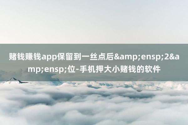 赌钱赚钱app保留到一丝点后 2 位-手机押大小赌钱的软件