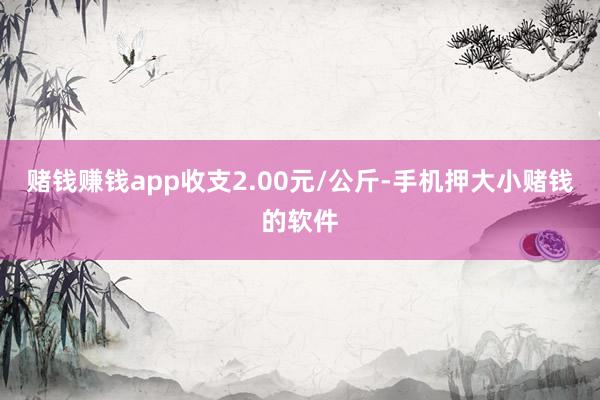 赌钱赚钱app收支2.00元/公斤-手机押大小赌钱的软件