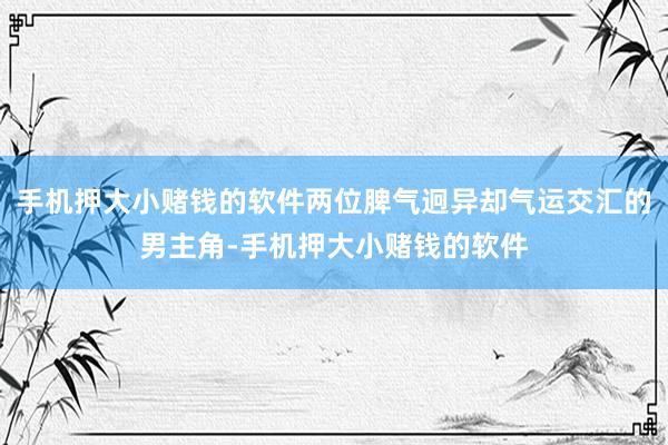 手机押大小赌钱的软件两位脾气迥异却气运交汇的男主角-手机押大小赌钱的软件