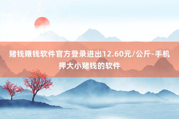 赌钱赚钱软件官方登录进出12.60元/公斤-手机押大小赌钱的软件