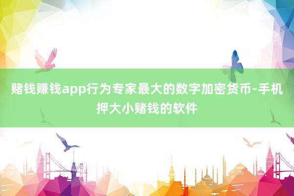 赌钱赚钱app行为专家最大的数字加密货币-手机押大小赌钱的软件