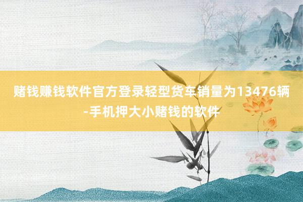 赌钱赚钱软件官方登录轻型货车销量为13476辆-手机押大小赌钱的软件