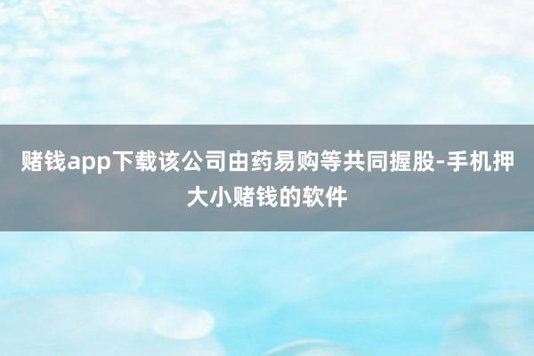 赌钱app下载该公司由药易购等共同握股-手机押大小赌钱的软件