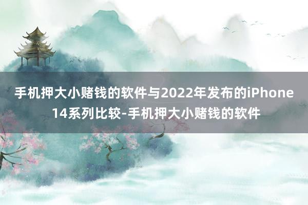 手机押大小赌钱的软件与2022年发布的iPhone 14系列比较-手机押大小赌钱的软件