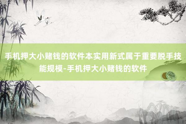 手机押大小赌钱的软件本实用新式属于重要脱手技能规模-手机押大小赌钱的软件