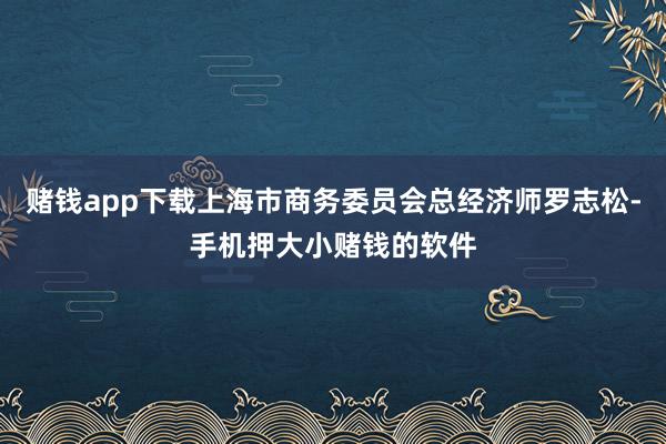 赌钱app下载上海市商务委员会总经济师罗志松-手机押大小赌钱的软件