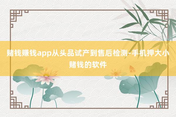 赌钱赚钱app从头品试产到售后检测-手机押大小赌钱的软件