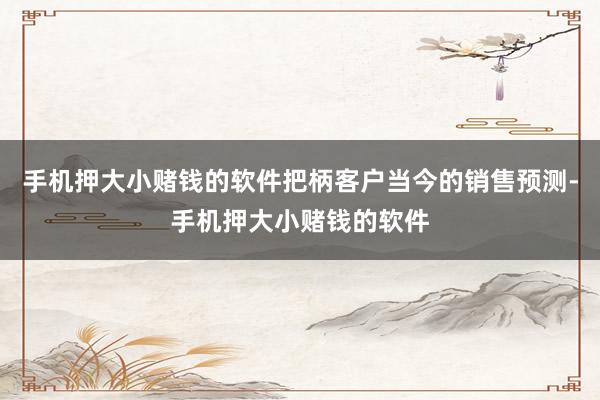 手机押大小赌钱的软件把柄客户当今的销售预测-手机押大小赌钱的软件