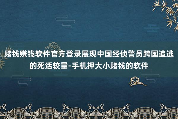赌钱赚钱软件官方登录展现中国经侦警员跨国追逃的死活较量-手机押大小赌钱的软件
