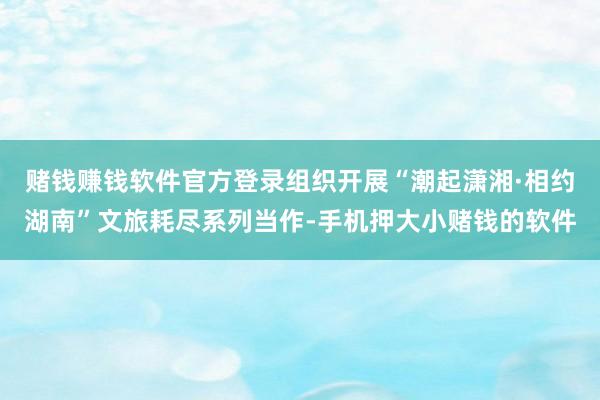 赌钱赚钱软件官方登录组织开展“潮起潇湘·相约湖南”文旅耗尽系列当作-手机押大小赌钱的软件