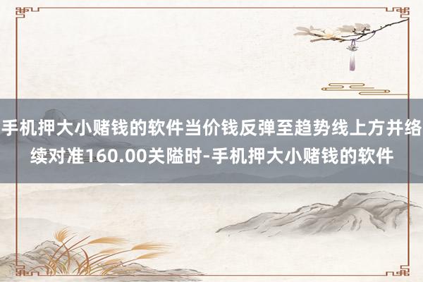 手机押大小赌钱的软件当价钱反弹至趋势线上方并络续对准160.00关隘时-手机押大小赌钱的软件