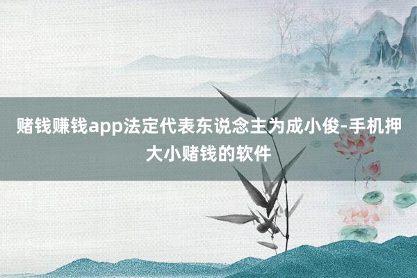赌钱赚钱app法定代表东说念主为成小俊-手机押大小赌钱的软件