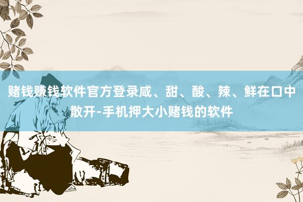 赌钱赚钱软件官方登录咸、甜、酸、辣、鲜在口中散开-手机押大小赌钱的软件