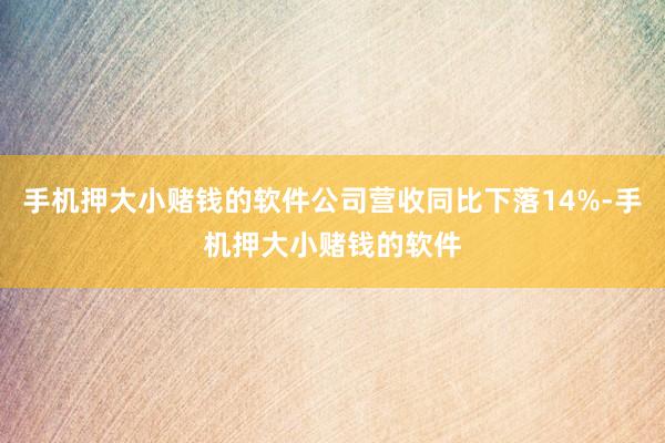 手机押大小赌钱的软件公司营收同比下落14%-手机押大小赌钱的软件