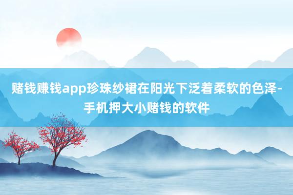赌钱赚钱app珍珠纱裙在阳光下泛着柔软的色泽-手机押大小赌钱的软件