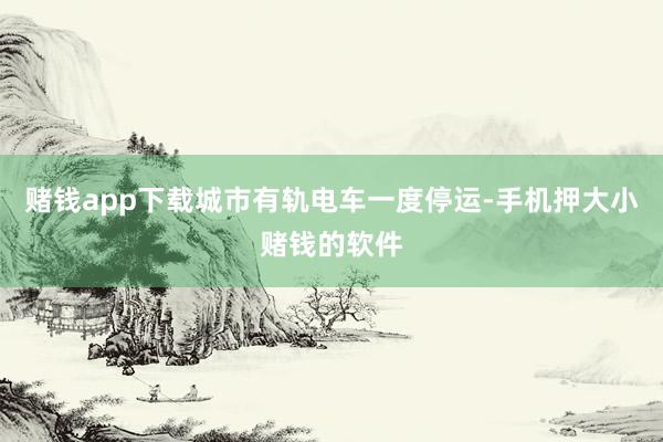赌钱app下载城市有轨电车一度停运-手机押大小赌钱的软件