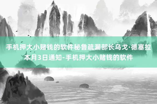 手机押大小赌钱的软件秘鲁疏漏部长乌戈·德塞拉本月3日通知-手机押大小赌钱的软件