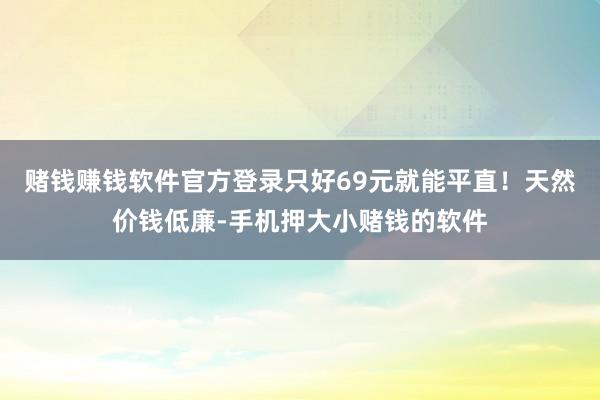 赌钱赚钱软件官方登录只好69元就能平直！天然价钱低廉-手机押大小赌钱的软件